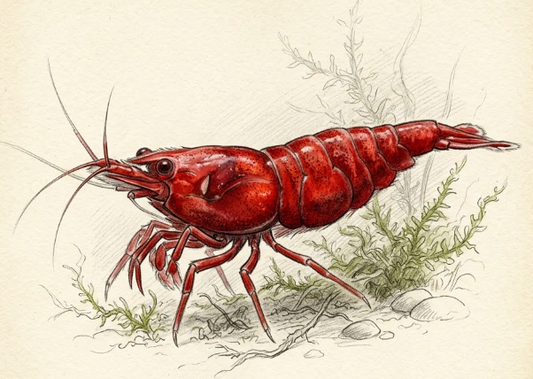 Painted Fire Red Cherry Shrimp